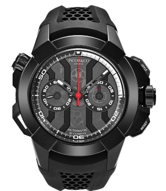 Review Jacob & Co Epic X Chrono Black EC311.21.SD.BB.AHA4D Replica watch